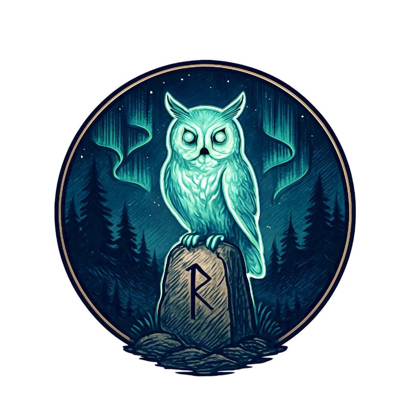 Nachtwald Eulen-Runeemblem