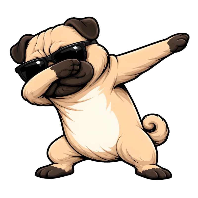 Dabbing Pug