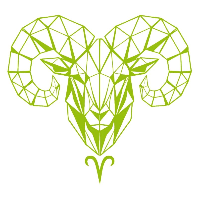 Geometric Rams Head Mesh Design