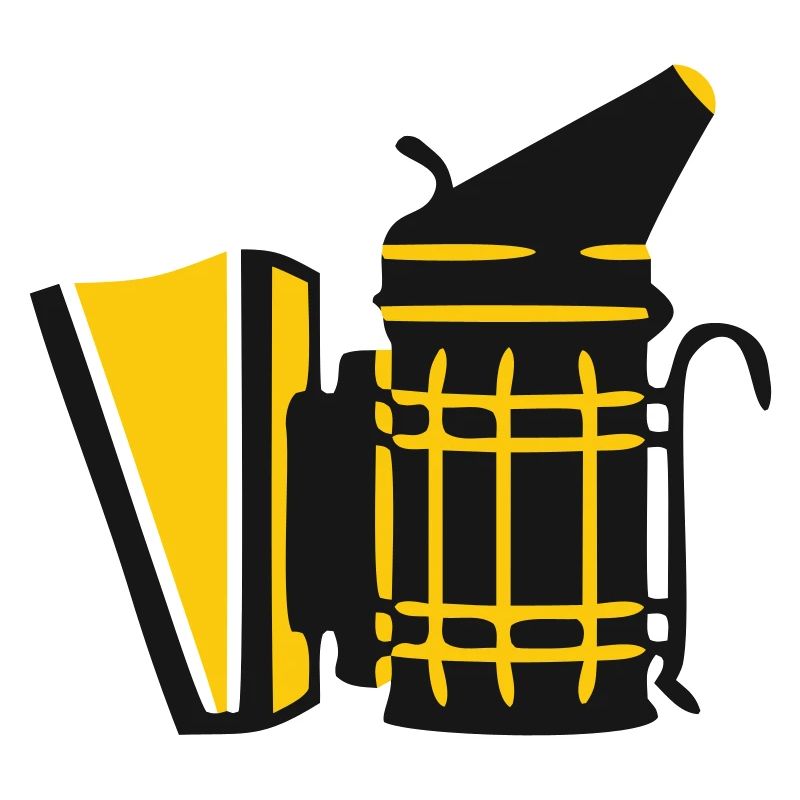 Beekeeper Smoker Beekeeping Bee Whisperer Logo