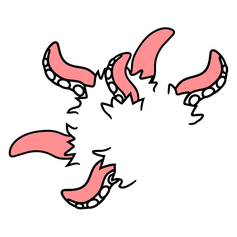Monster octopus squid tentacles break free