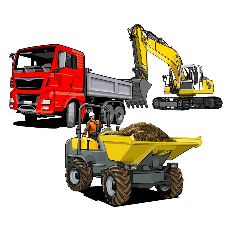 Construction site vehicles