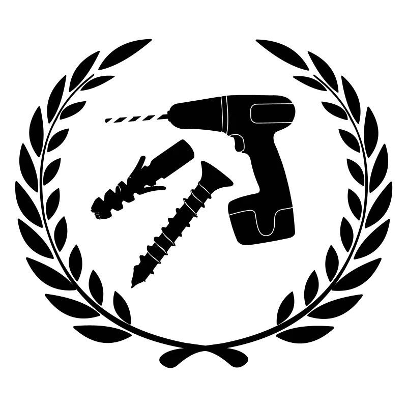 Tool logo for installer in laurel wreath