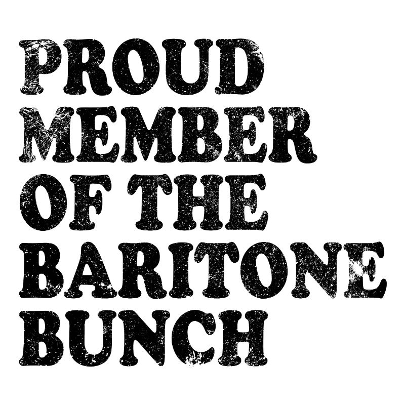 Fier membre du groupe de barytons - noir
