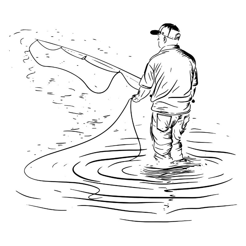 Fishing Drawing