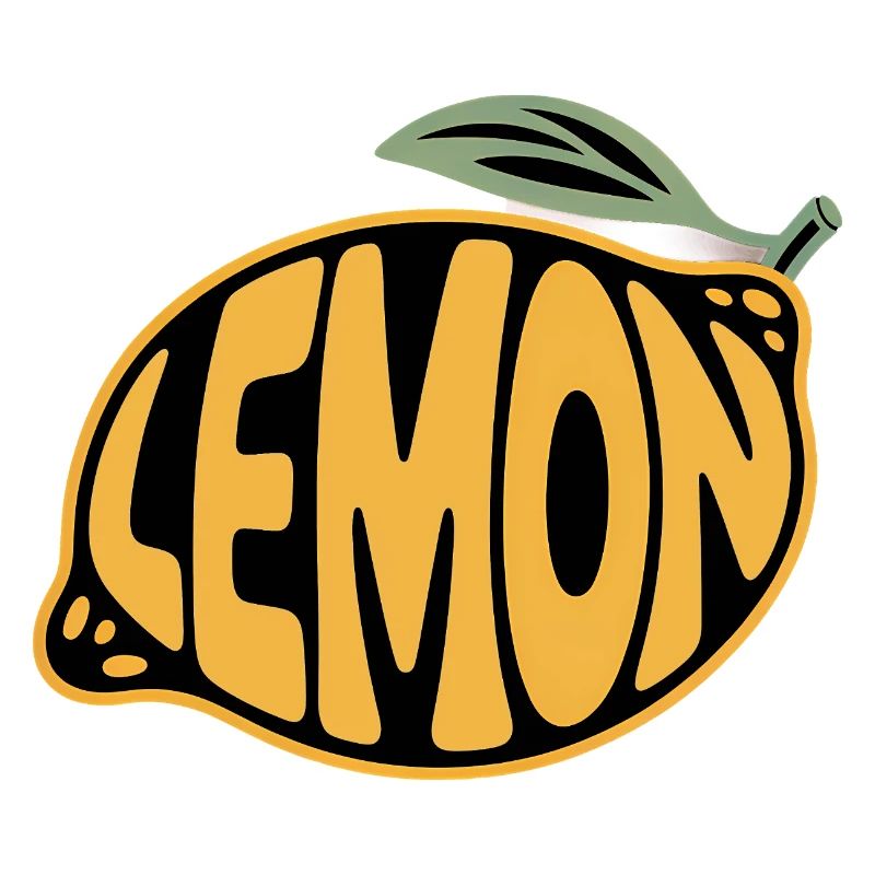 Lemon - Cool Fruit Logo