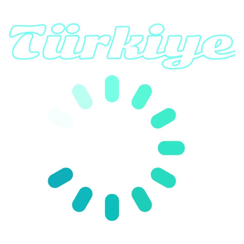 Turquoise du cercle de charge de la Dinde