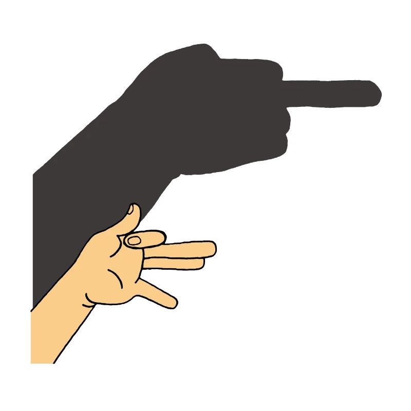 Schatten eines Hundes oder nicht