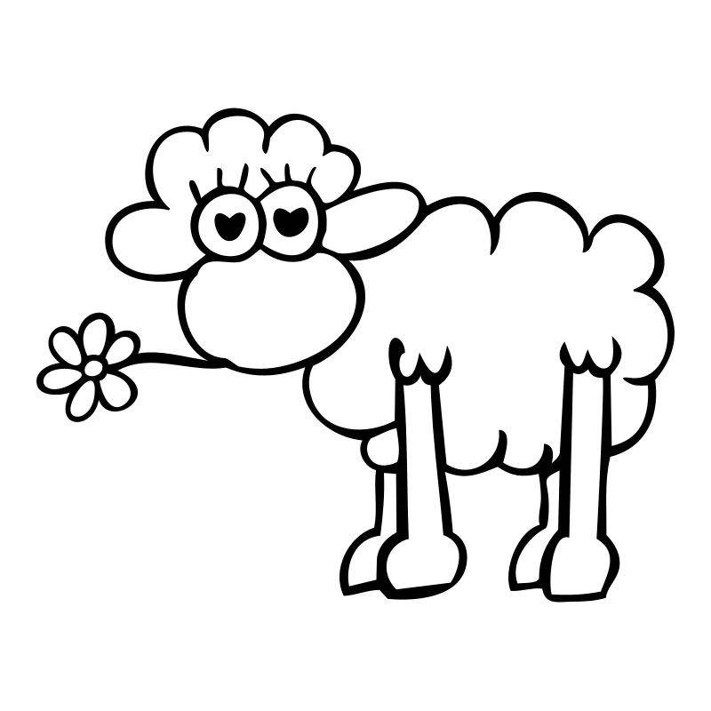 verliebtes Schaf 1farb