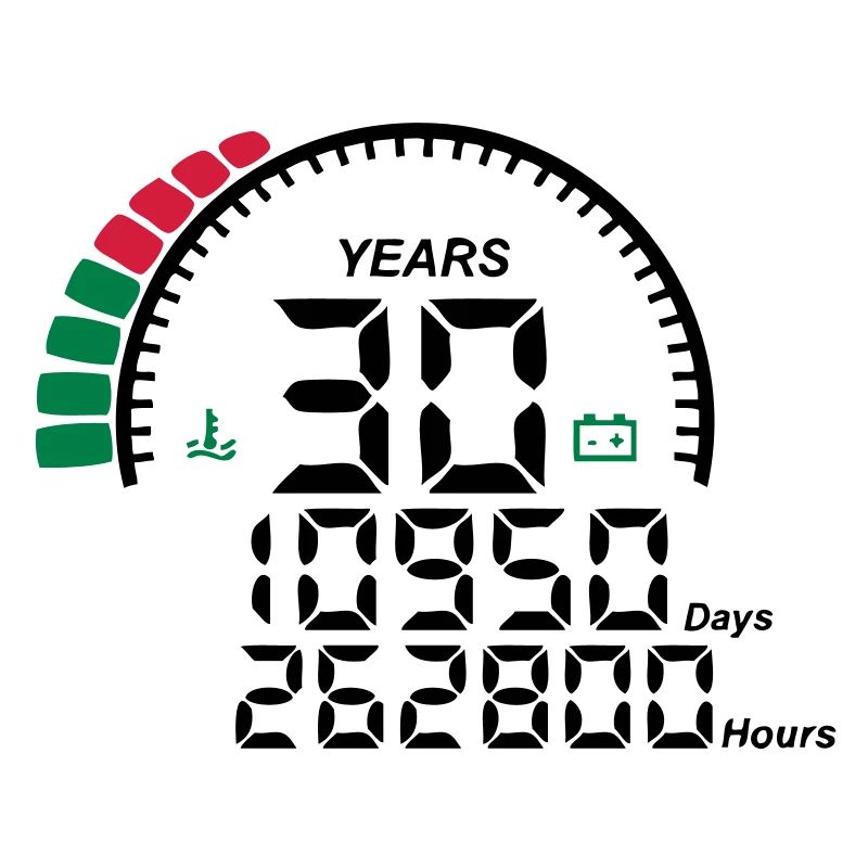 years 30 years anniversary meter
