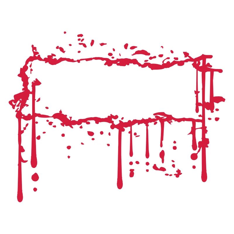 Shield blood frame border text field name scream