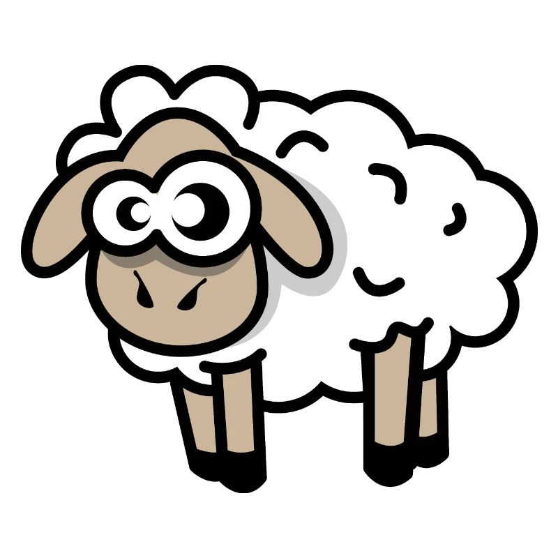 sheep comic funny cool cartoon sheep icon