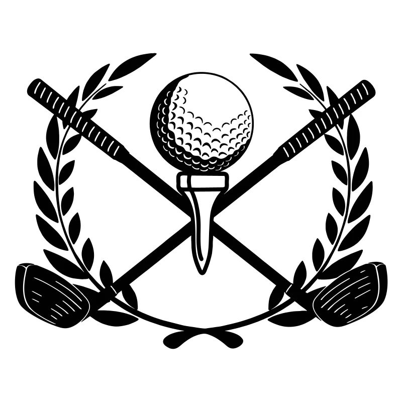 Golfin laurel wreath