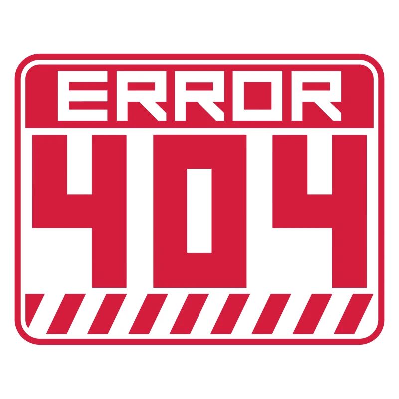 Schild Error 404 Warnung
