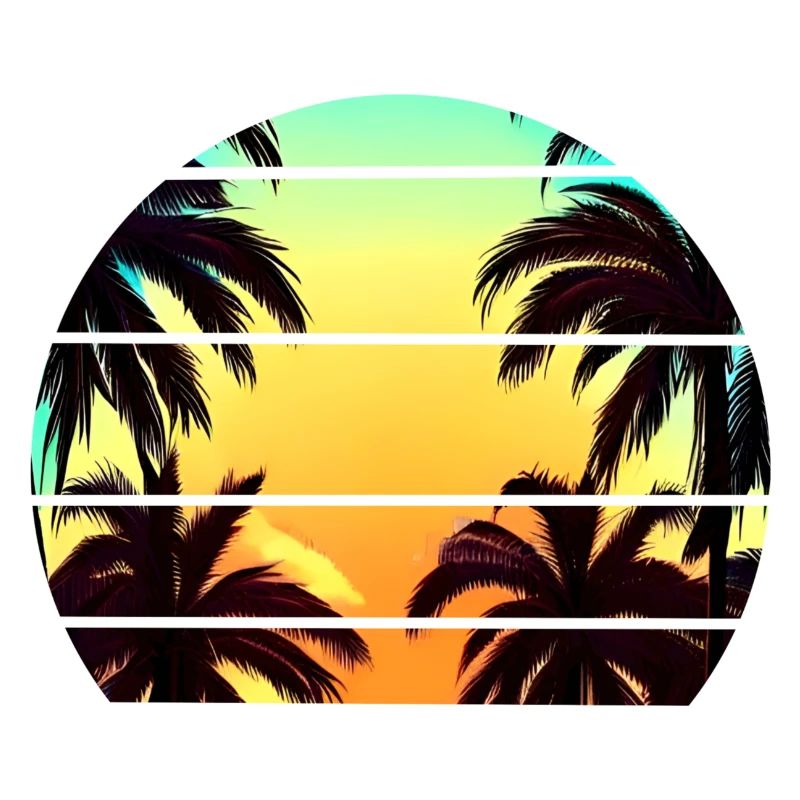 Plamen Sonnenuntergang Retro 90s