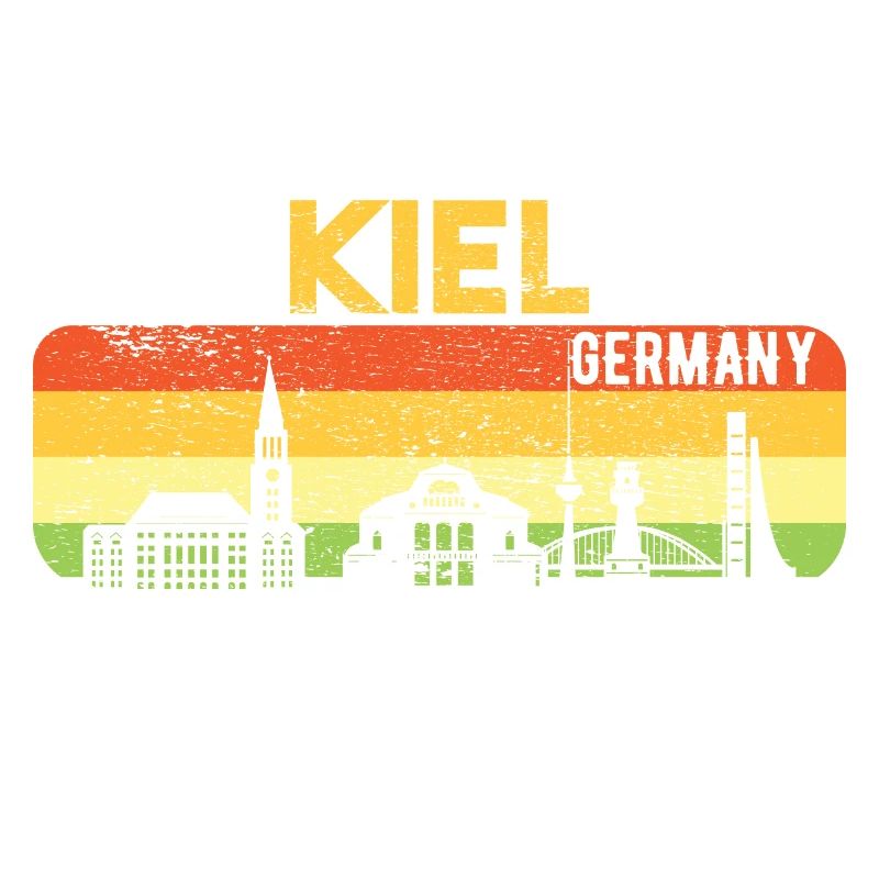 Kiel Skyline Kieler Geschenk