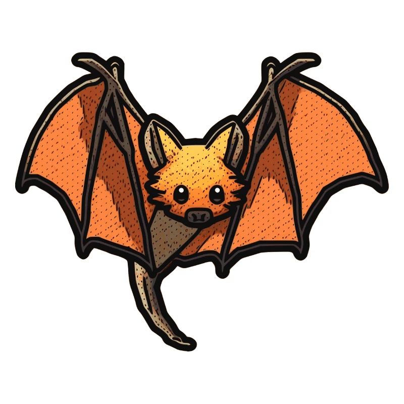 Flying fox or flying fox with wings