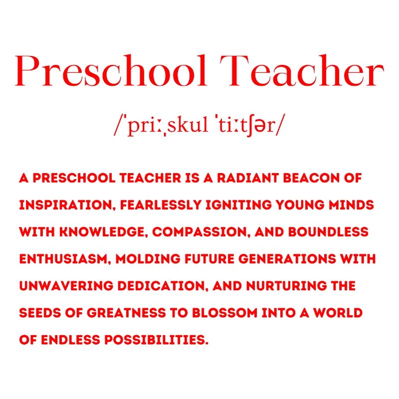 Vorschullehrer Definition