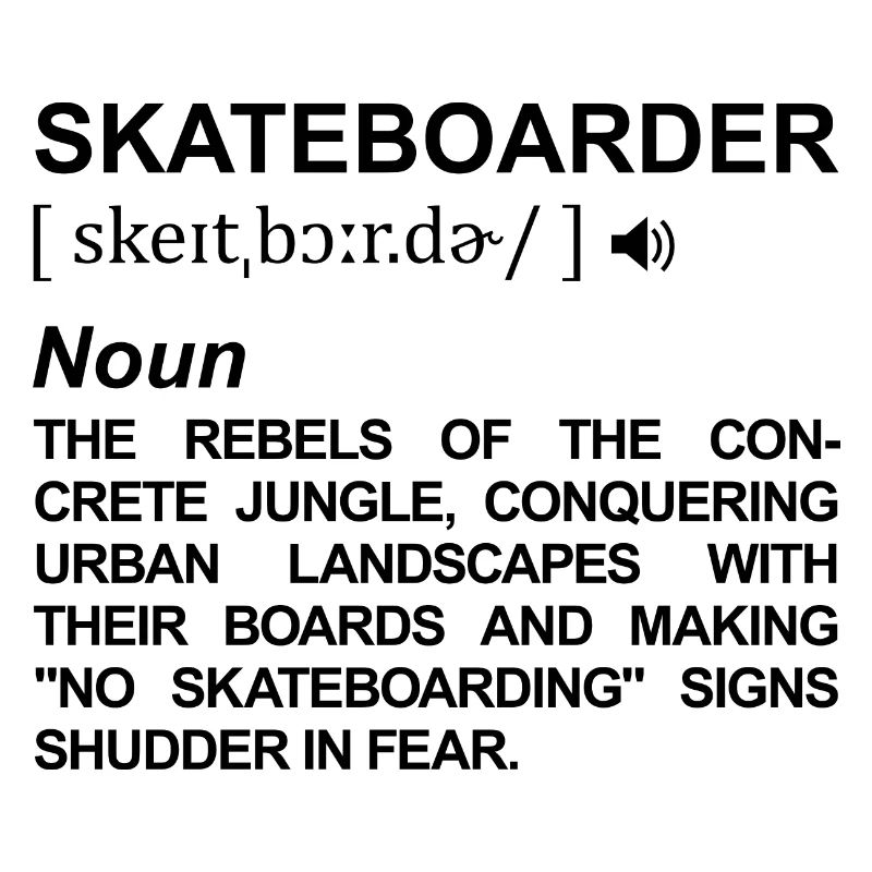 Skateboarder Begriffserklärung