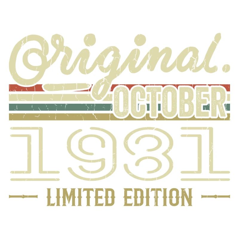 Born in October 1981 Retro Birthday October 1981