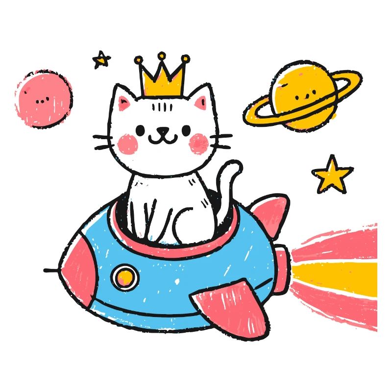 Chat dans l’espace