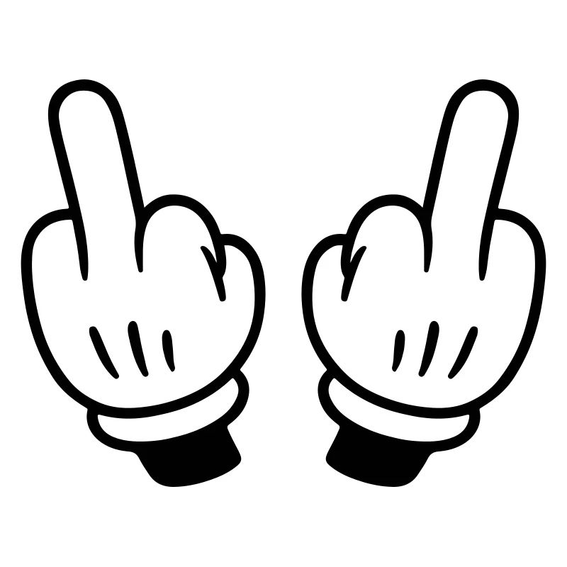 Middle Finger Hand Comic