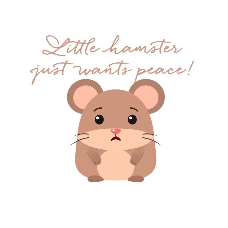 Hamster with sad look ,peace, sad hamster
