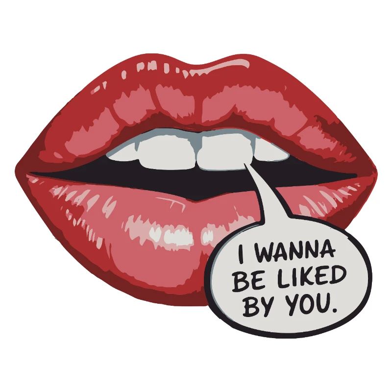 Bold Lip Pop Art: Be Liked