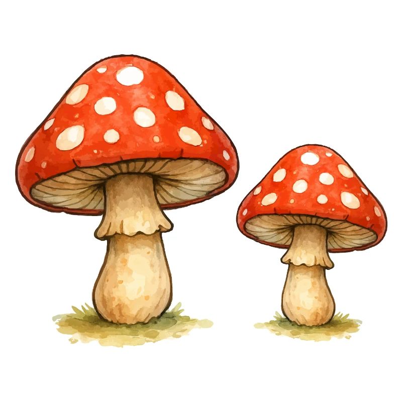 Red Toadstool Duo