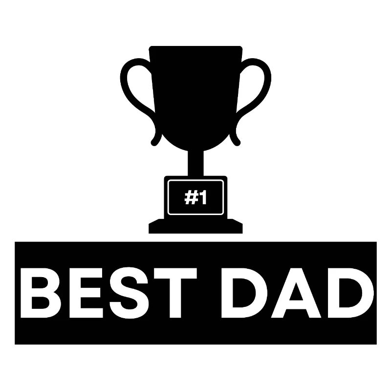 Nummer 1 Beste Papa Bold Typografie