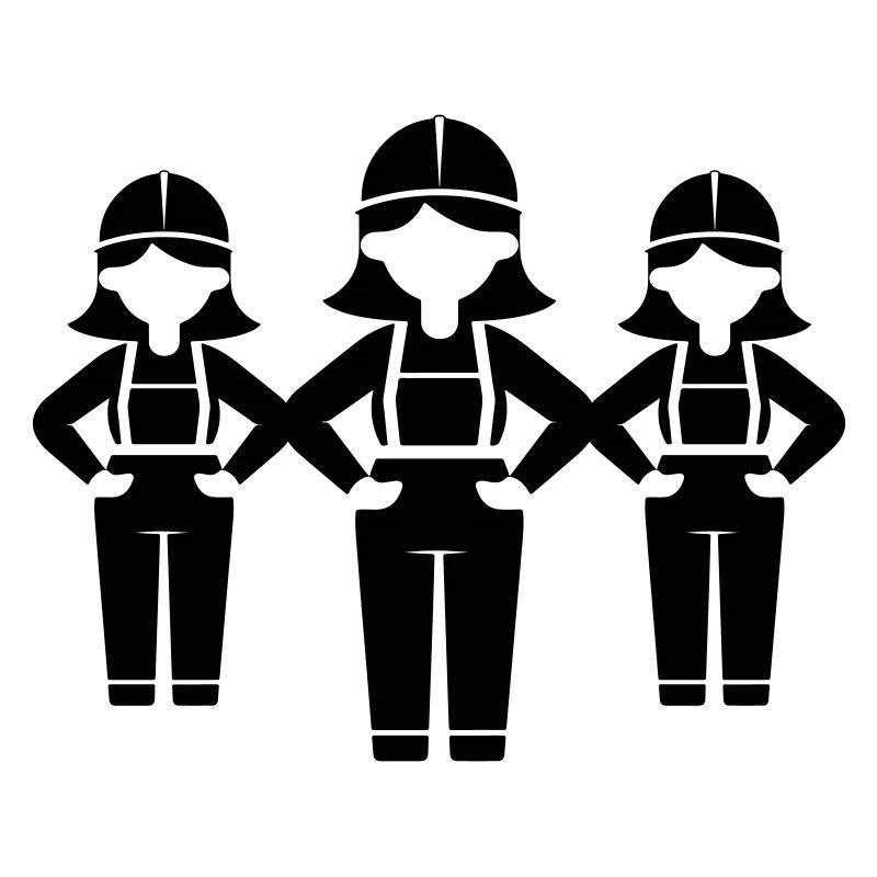 Construction Worker Team Woman