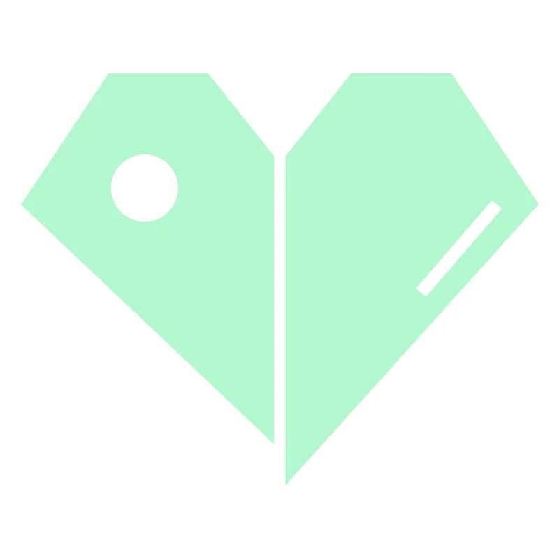 Mint Herz Split Minimalist