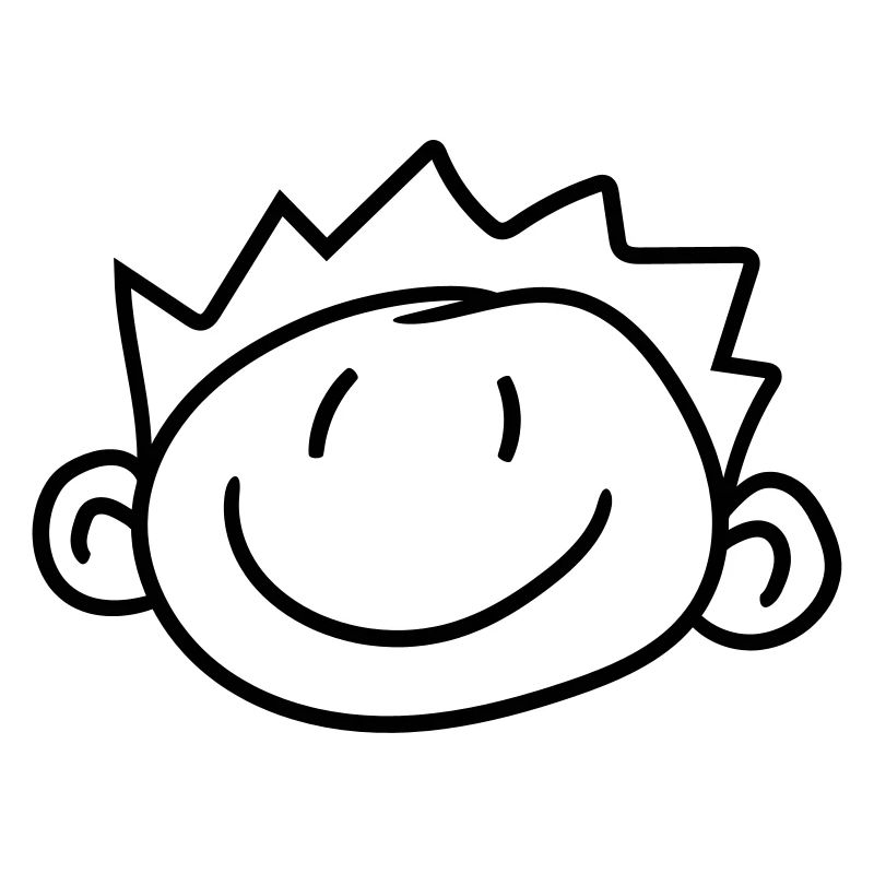 kopf gesicht kind gemalt kritzel comic cartoon jun