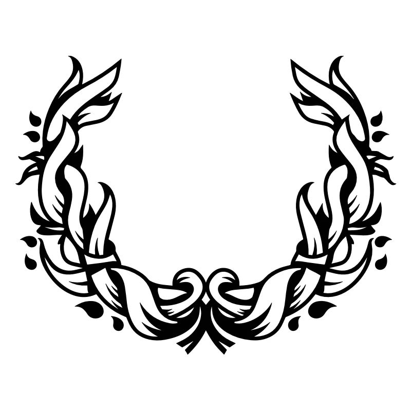 une couronne de fleurs de feuilles