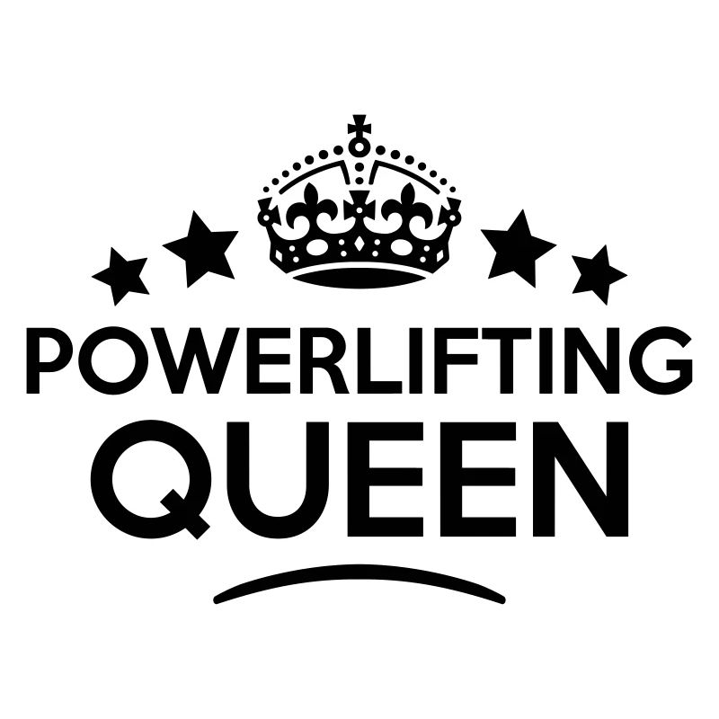 powerlifting queen keep calm style copy