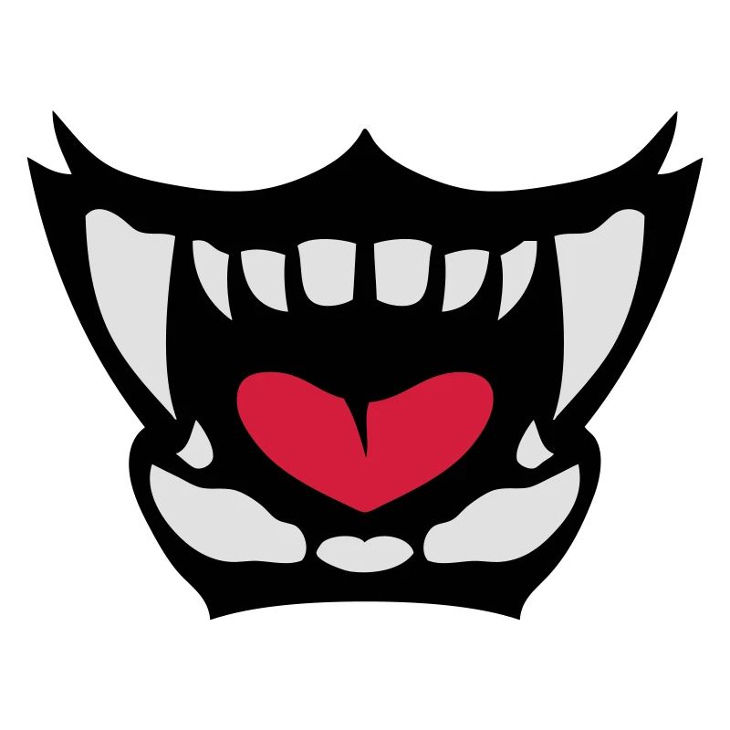 gueule feroce langue ouverte dent 902