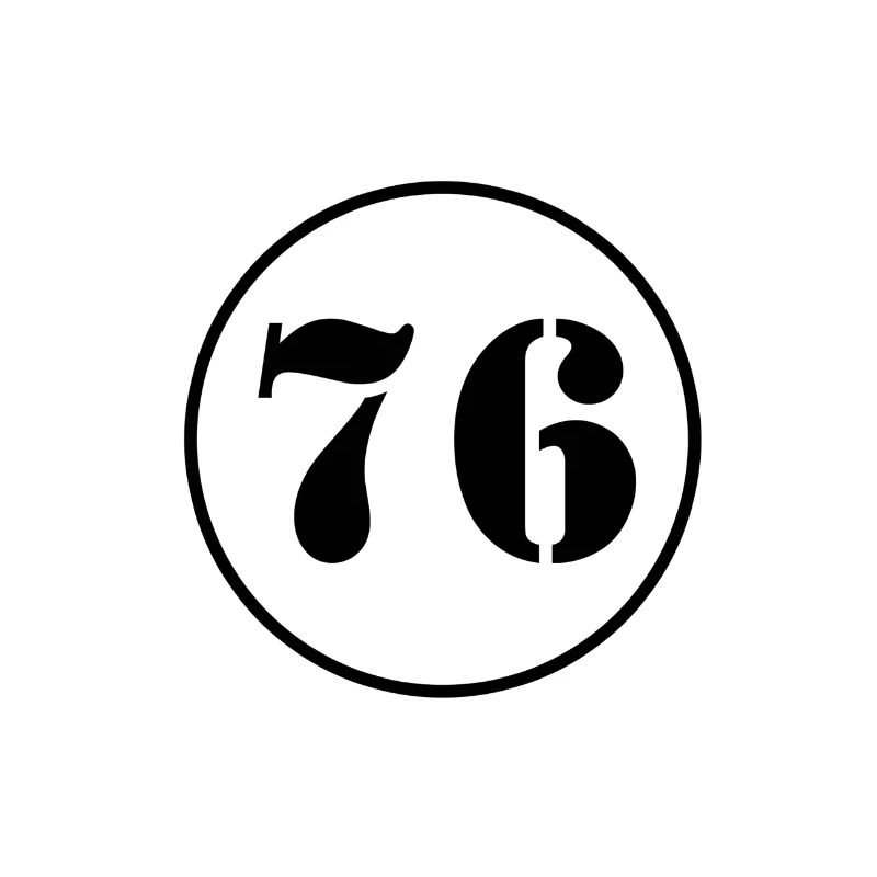 NUMMER 76 Sechsundsiebzig Geburtstag Geschenk