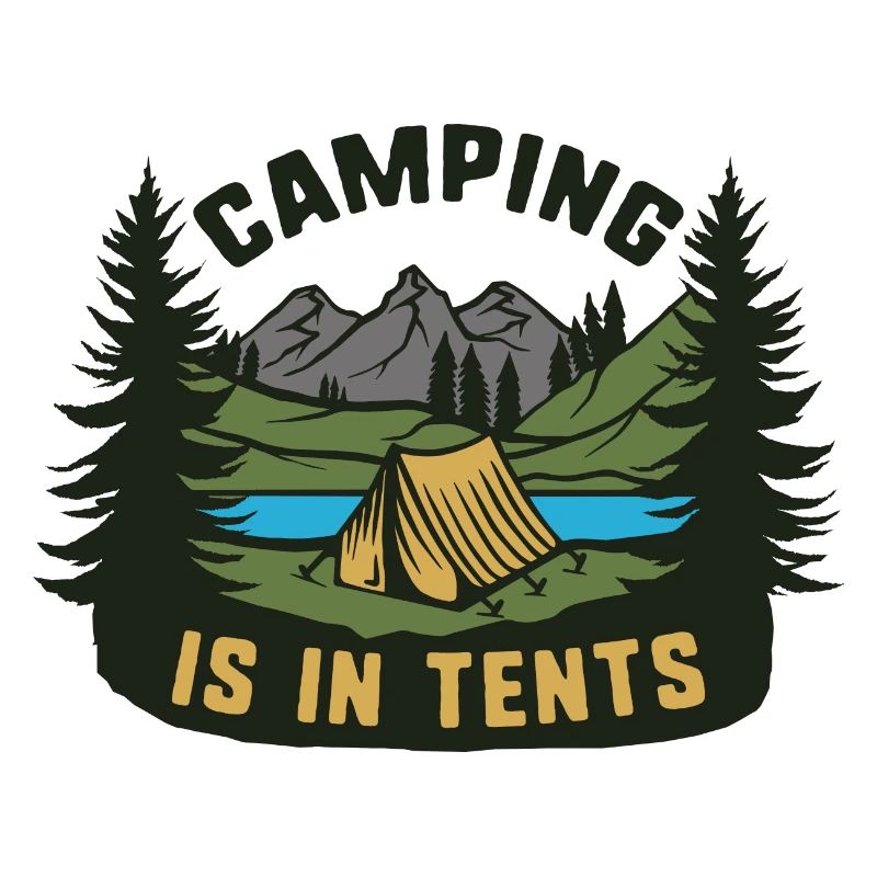 Le camping est dans des tentes