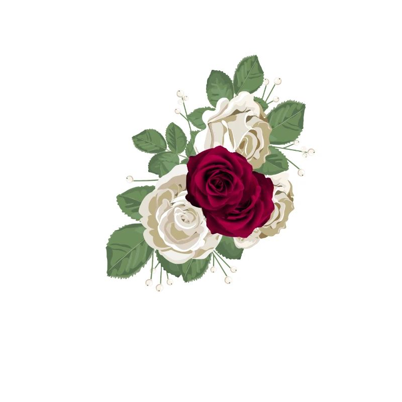 letter M flowered