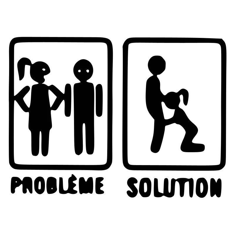 problème solution motif original t-shirt, mug,