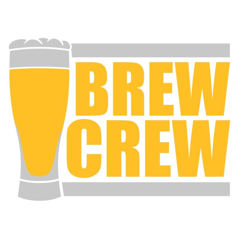 Brew Crew Bierglas Spruch