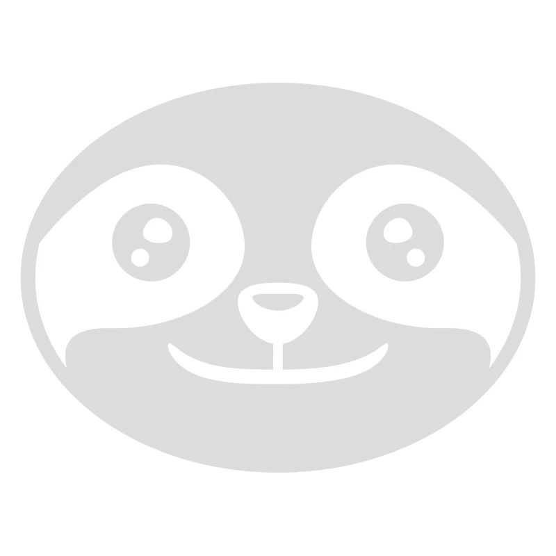 Head round sloth face