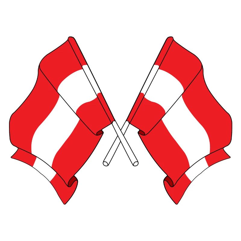 Two flags Austria