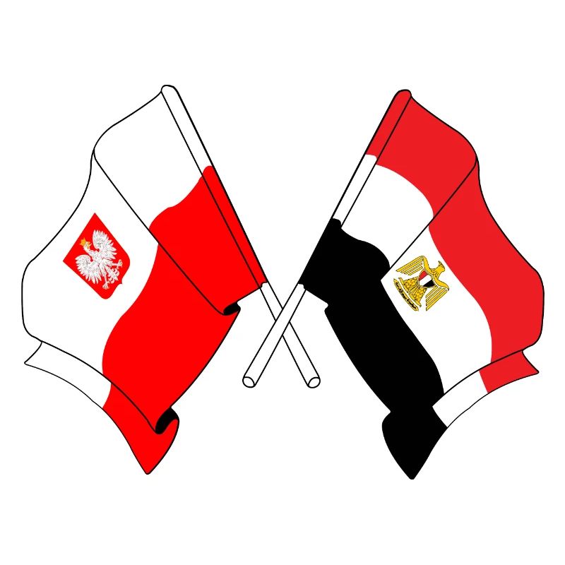 Drapeau de la Pologne, drapeau de l’Égypte
