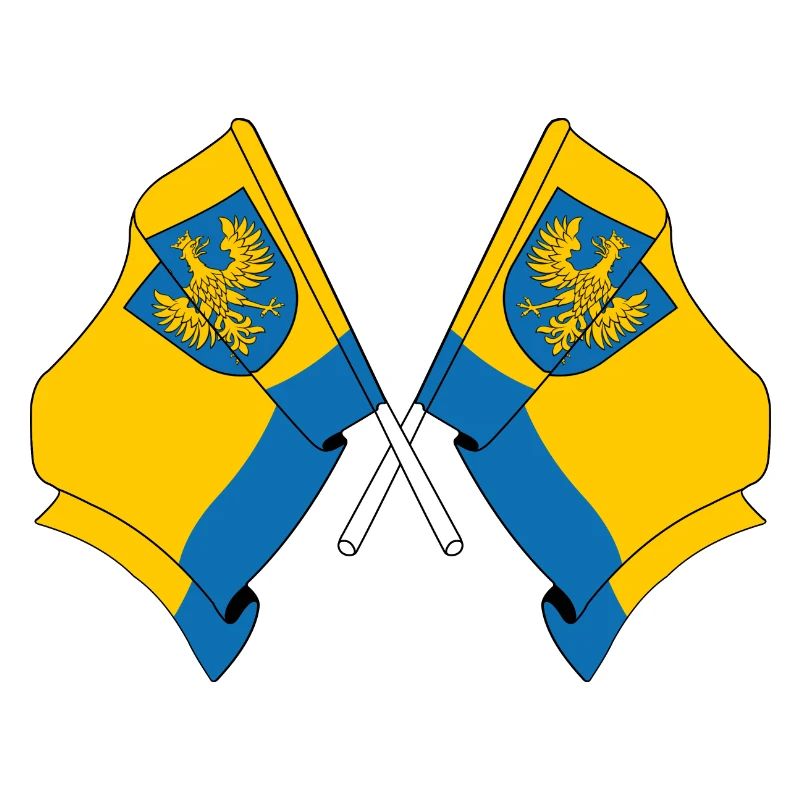 Deux drapeaux Opole