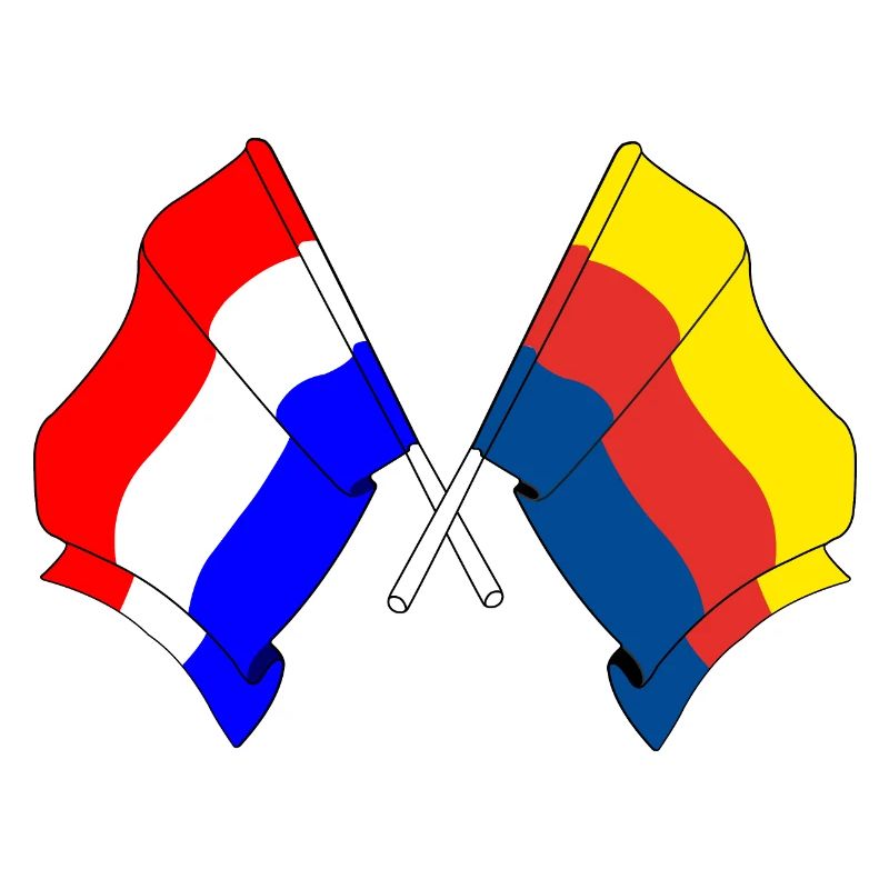 Drapeau Pays-Bas, drapeau Hollande du Nord croisé