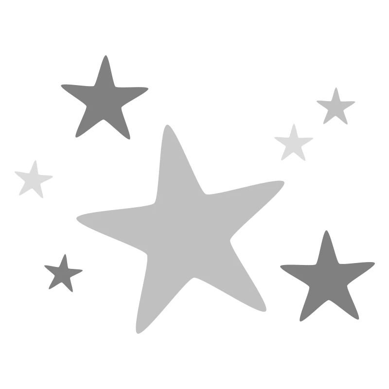 Groupe d’étoiles multicolore