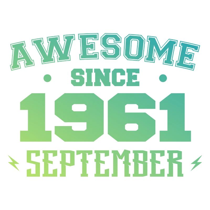 September 1961 Geburtstagsgeschenk September 1961