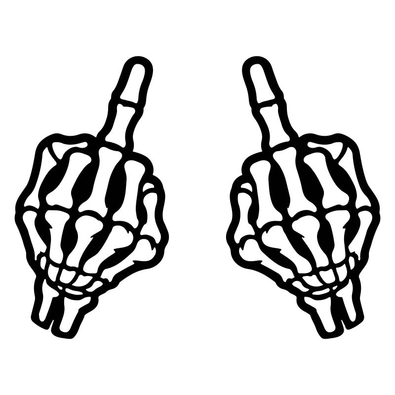 Middle Finger Hand Skeleton