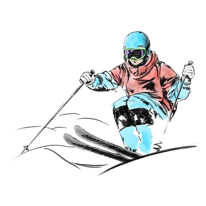 Mogul skiing